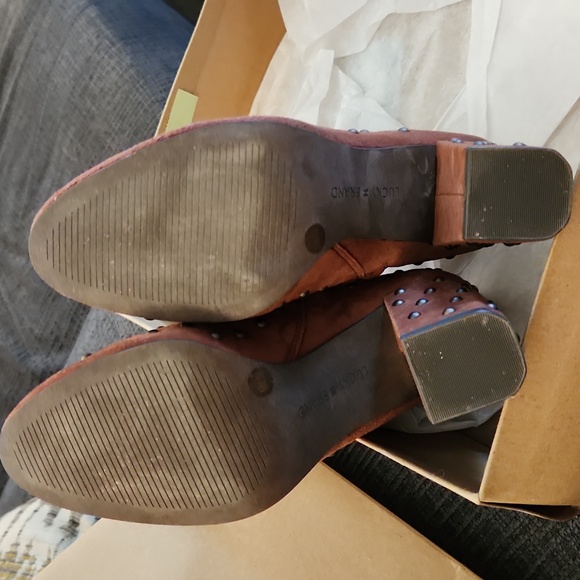 NIB Lucky Brand Wesson Studded Booties - Picture 2 of 4